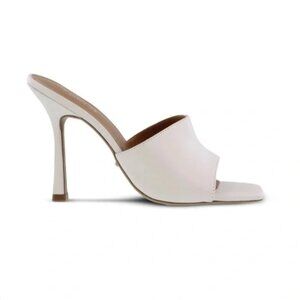 Tony Bianco Cream Open-Toe High Heel Mule